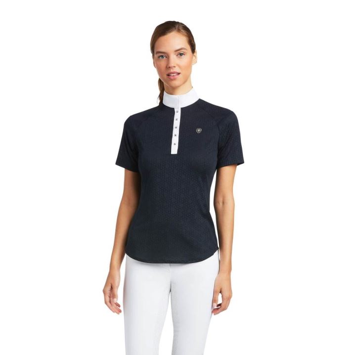 Ariat Showstopper Show Shirt Navy | 5KFFoyqq