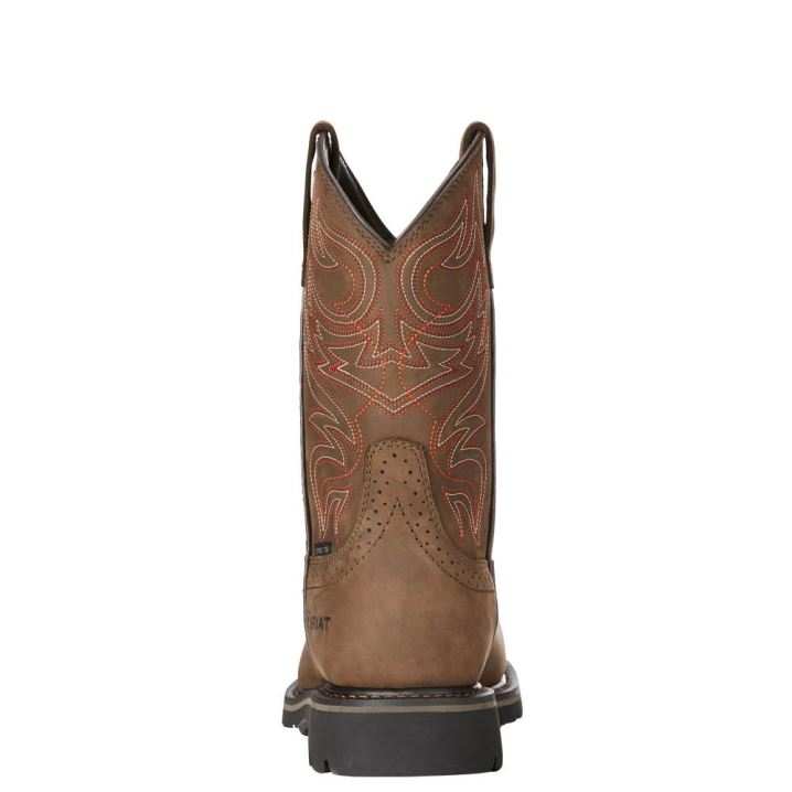 Ariat Sierra Delta Wasserdichte Steel Kappe Arbeits Boot Braun | zHoO5b2j