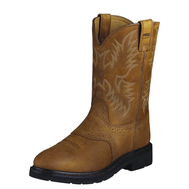 Ariat Sierra Saddle Arbeits Boot Aged Bark | vgLBl6CF