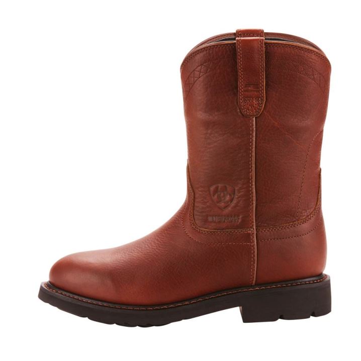 Ariat Sierra Wasserdichte Arbeits Boot Orange | nbqZnBo0