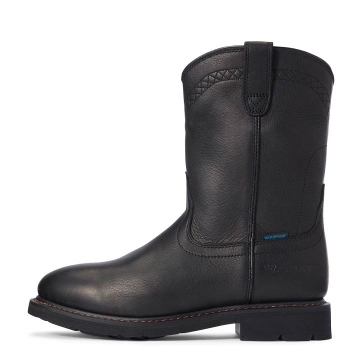 Ariat Sierra Wasserdichte Arbeits Boot Schwarz | VQmviZEM