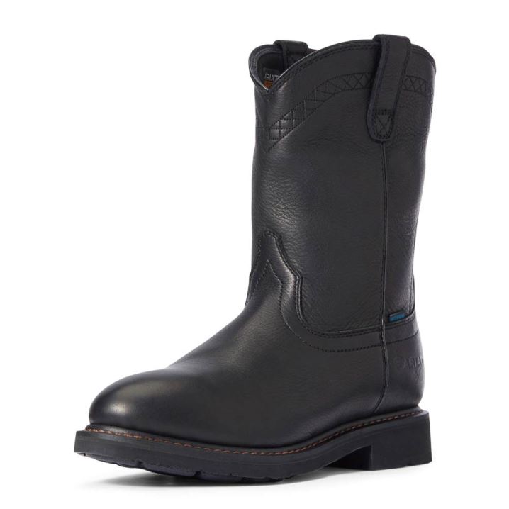 Ariat Sierra Wasserdichte Arbeits Boot Schwarz | VQmviZEM