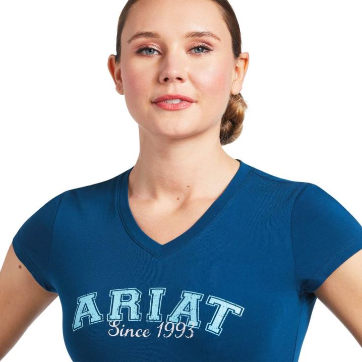 Ariat Since 1993 T-Shirt Blau | lnP2VCDo