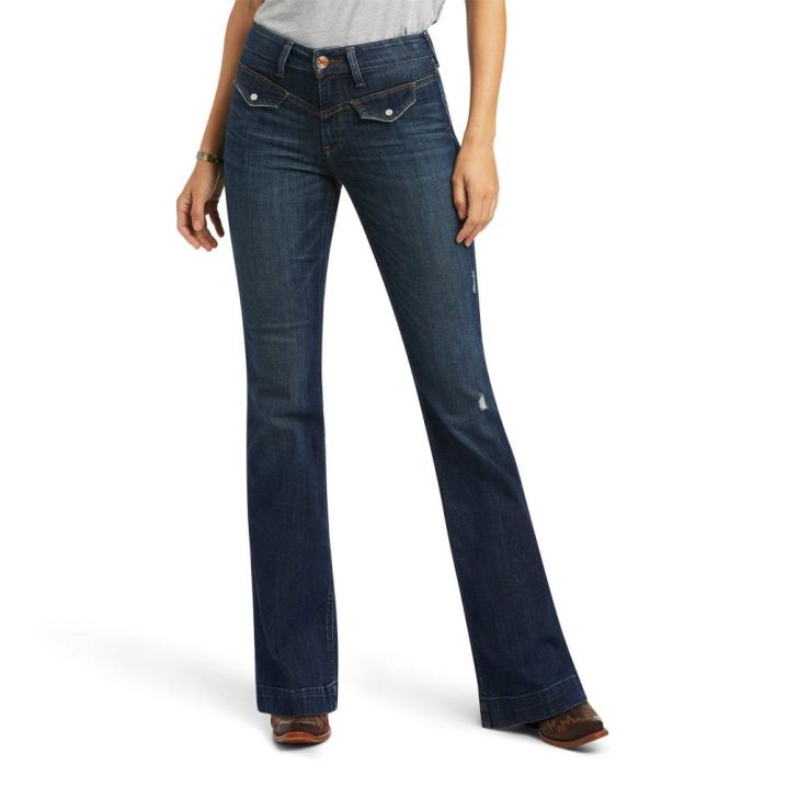 Ariat Slim Trouser Bessie Weite Leg Jean Pacific | Pk2Fm4jO