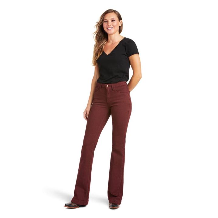 Ariat Slim Trouser Ella Weite Leg Jean Rosa | eDUl20S4