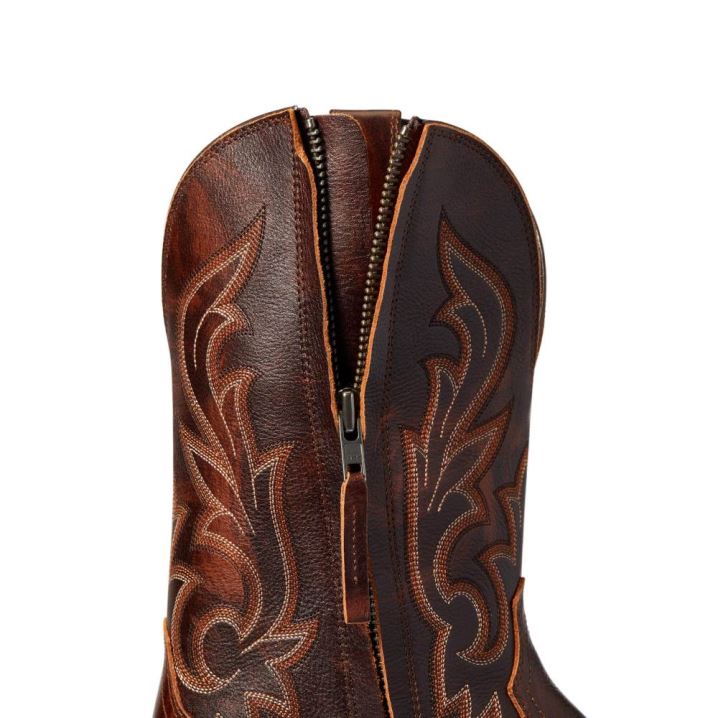 Ariat Slim Zip Ultra Western Boot Rot Braun | q31E4G1z