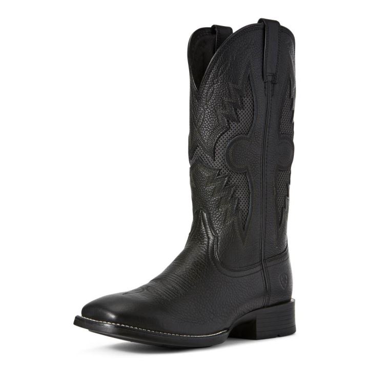 Ariat Solado VentTEK Western Boot Schwarz Dunkelgrau | jxq8QCLm