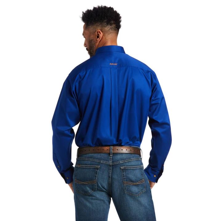 Ariat Solid Twill Klassische Fit Shirt Ultramarine | wJSgsIOP