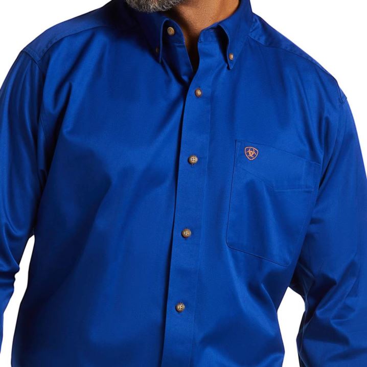 Ariat Solid Twill Klassische Fit Shirt Ultramarine | wJSgsIOP