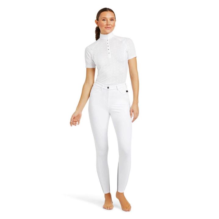 Ariat Speranza Knee Patch Breech Weiß | NeVYEedh