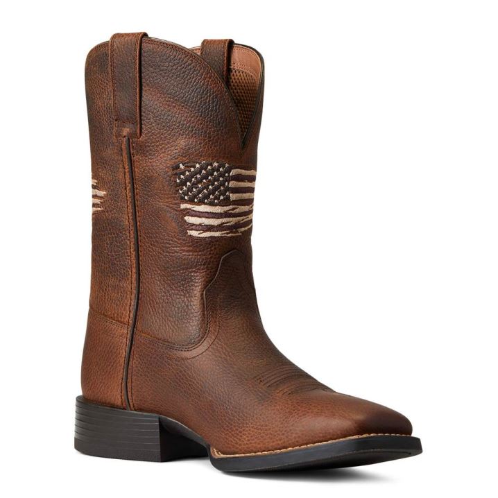 Ariat Sport All Country Western Boot Braun | qDNiMY9U