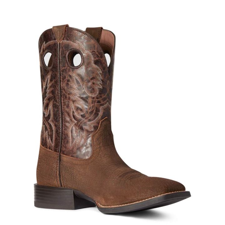 Ariat Sport Buckout Western Boot Rough Ginger | ZadbYx4R