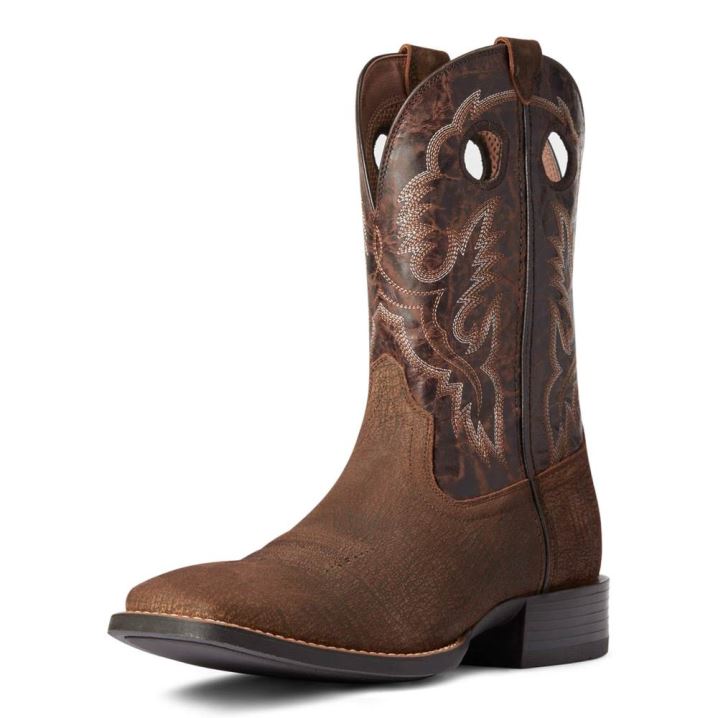 Ariat Sport Buckout Western Boot Rough Ginger | ZadbYx4R