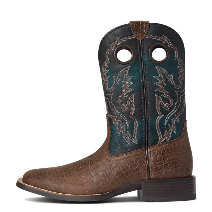 Ariat Sport Buckout Western Boot Schokolade | 0AaRuPxI