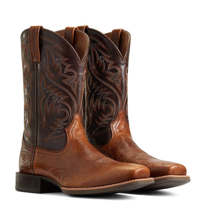 Ariat Sport Herdsman Western Boot Peanut Butter | CfYPC6s7