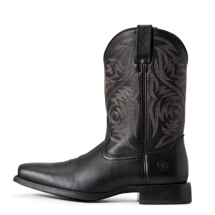 Ariat Sport Herdsman Western Boot Schwarz Braun | QeEFalGg