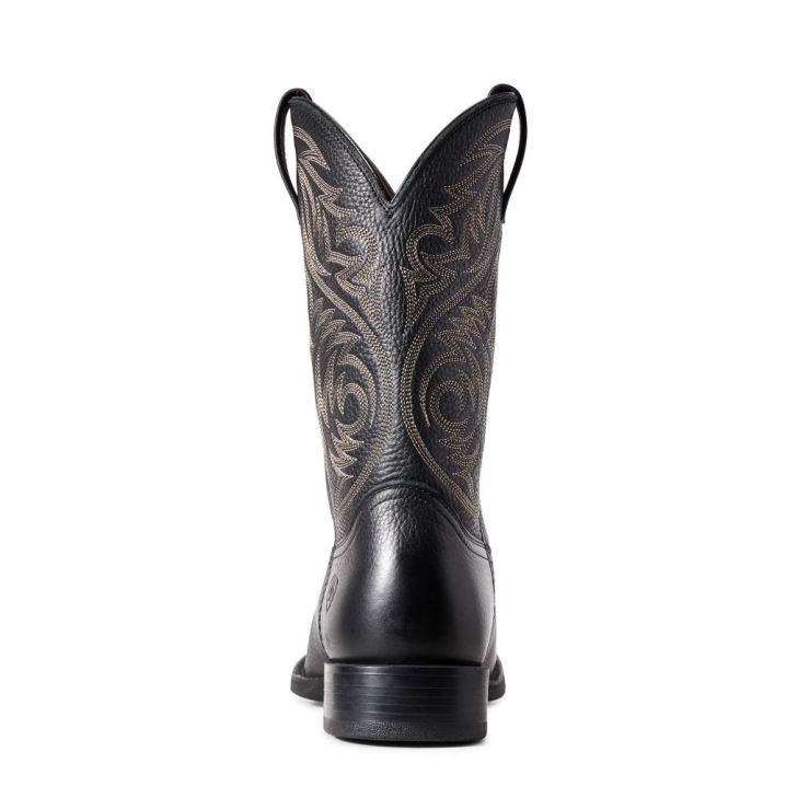 Ariat Sport Herdsman Western Boot Schwarz Braun | QeEFalGg