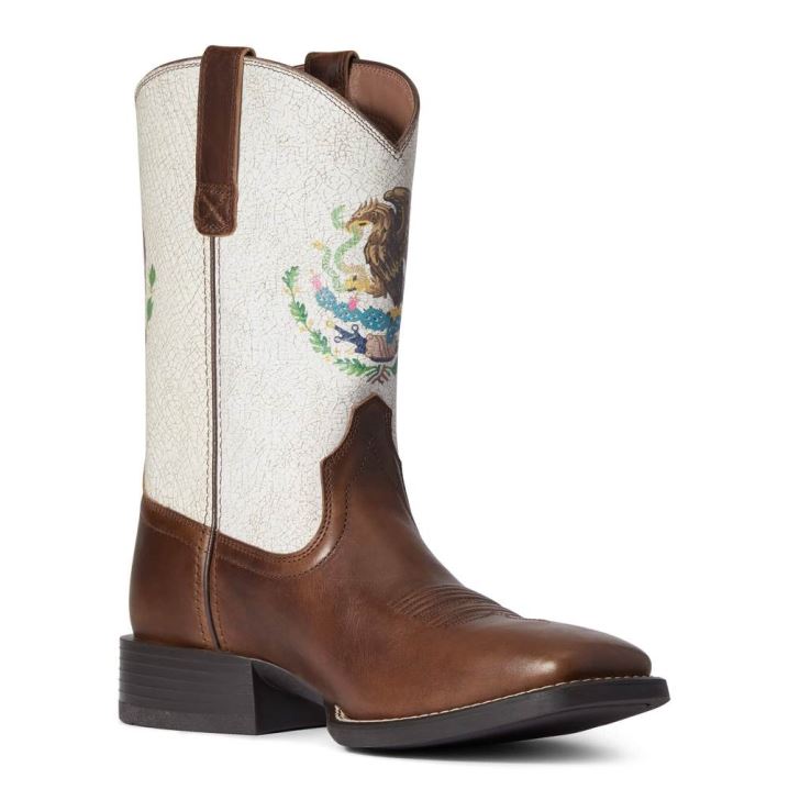 Ariat Sport Orgullo Mexicano Western Boot Schokolade | 5xJT1E1U