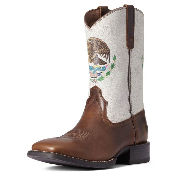 Ariat Sport Orgullo Mexicano Western Boot Schokolade | 5xJT1E1U