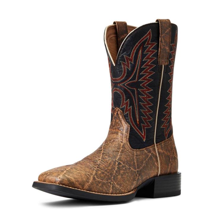 Ariat Sport Smokewagon Western Boot Grizzly Elephant Print | 8vlSm2TF