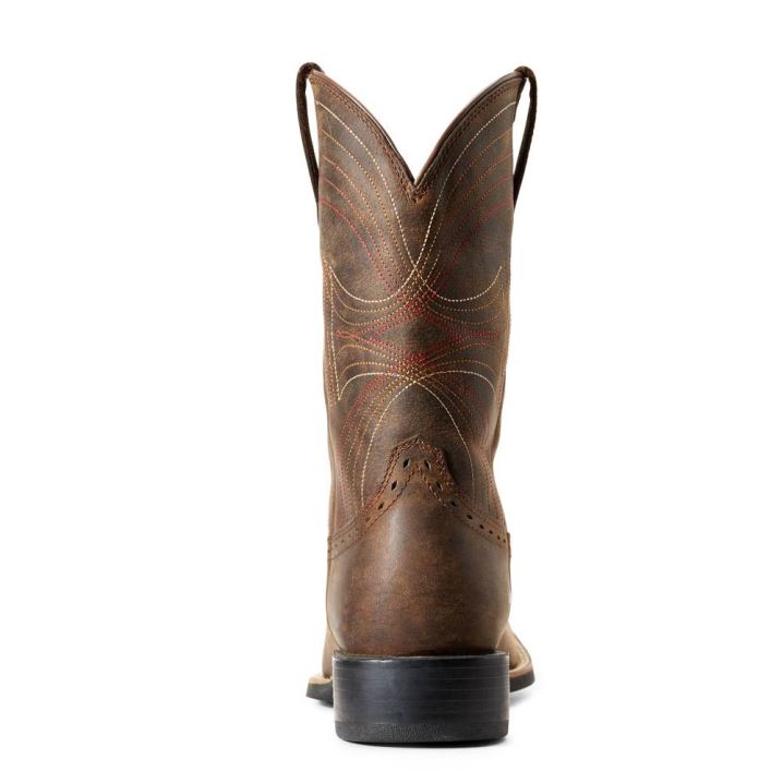 Ariat Sport Weite Square Kappe Western Boot Braun | CbzwdyvD