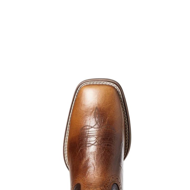 Ariat Sport Weite Square Kappe Western Boot Braun | arfheENM