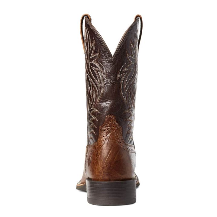 Ariat Sport Weite Square Kappe Western Boot Braun | arfheENM