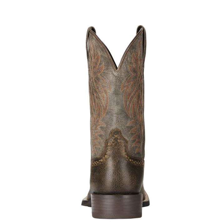 Ariat Sport Weite Square Kappe Western Boot Braun | bWgHjCxi