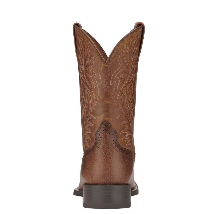 Ariat Sport Weite Square Kappe Western Boot Braun | l3jjVZcp