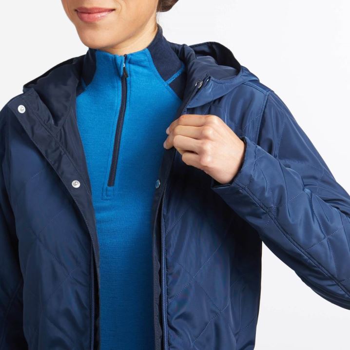 Ariat Stowe Reversible Insulated Jacket Navy | h4Un88Wb