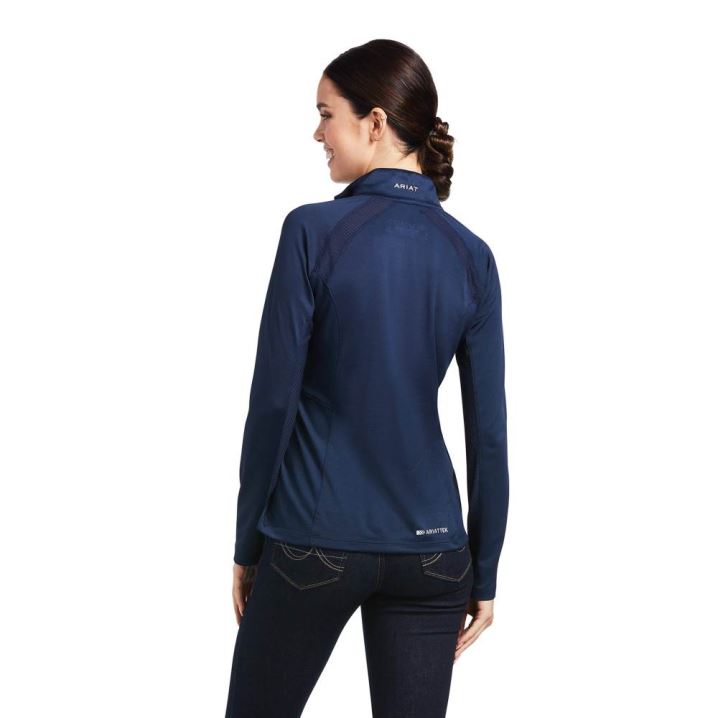 Ariat Sunstopper 2.0 1/4 Zip Baselayer Navy | jZ7YvXXJ