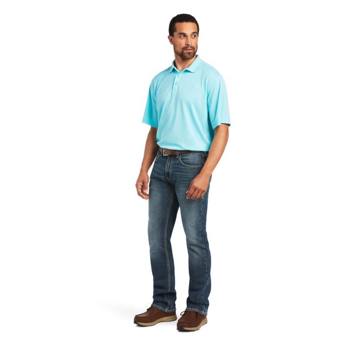 Ariat TEK Polo Blau | A2TmxuFT