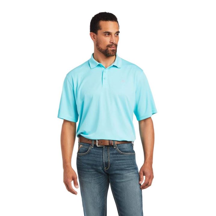 Ariat TEK Polo Blau | A2TmxuFT