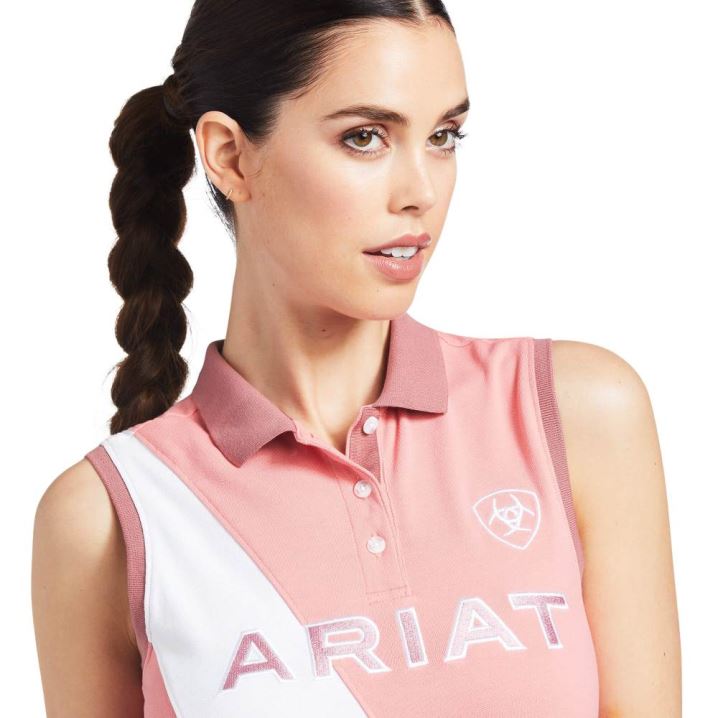 Ariat Taryn Polo Peach Blossom | NT1DK42f