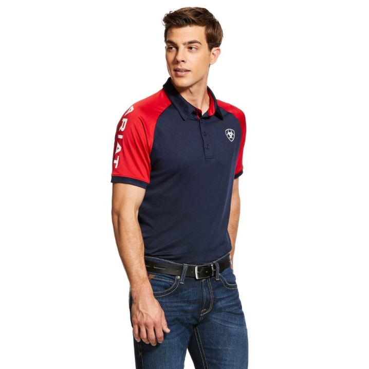 Ariat Team 3.0 Polo Navy | t6TlzD2A