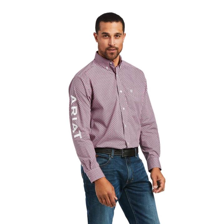 Ariat Team Taces Klassische Fit Shirt Rosa | pYtqDdjx