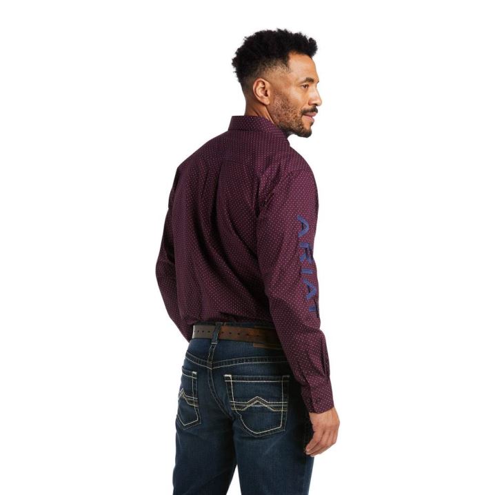 Ariat Team Westin Klassische Fit Shirt Bordeaux | l1PZvvDr