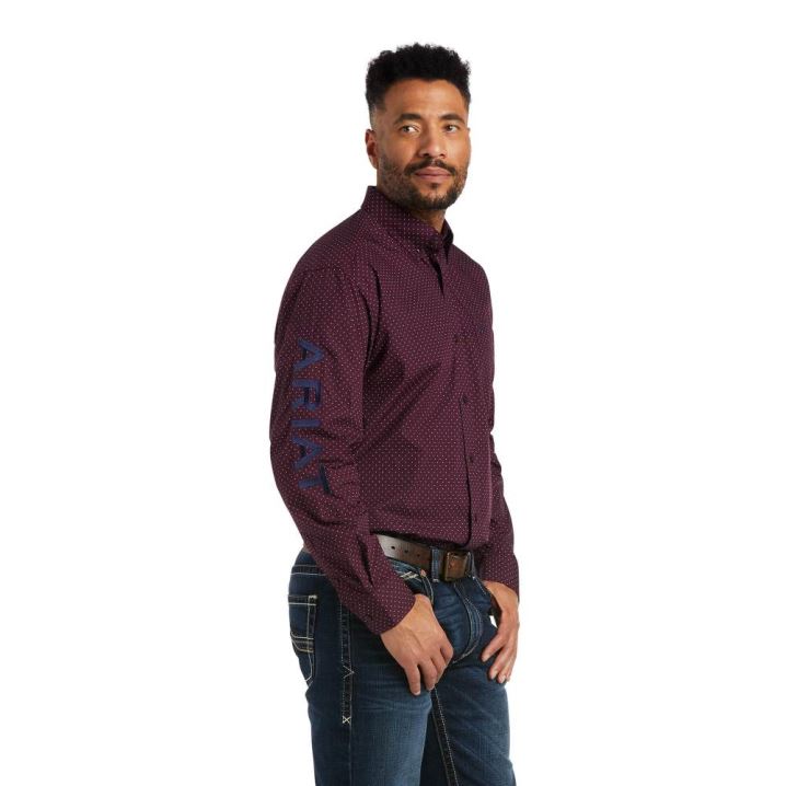 Ariat Team Westin Klassische Fit Shirt Bordeaux | l1PZvvDr