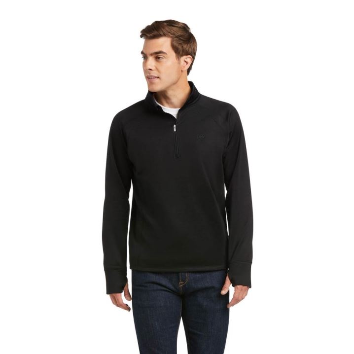 Ariat Tek Team 1/2 Zip Sweatshirt Schwarz | Qw9YXdeE