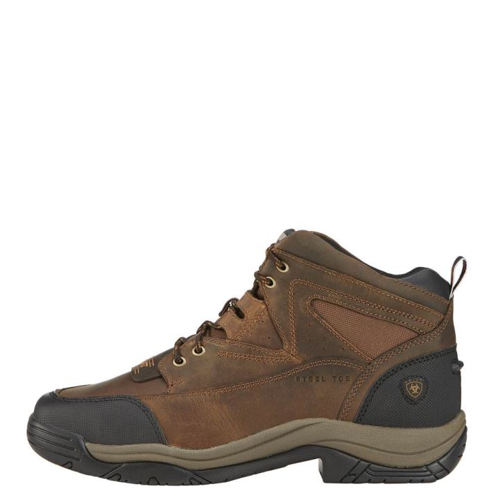 Ariat Terrain Weite Square Kappe Steel Kappe Arbeits Boot Braun | m571v4Do