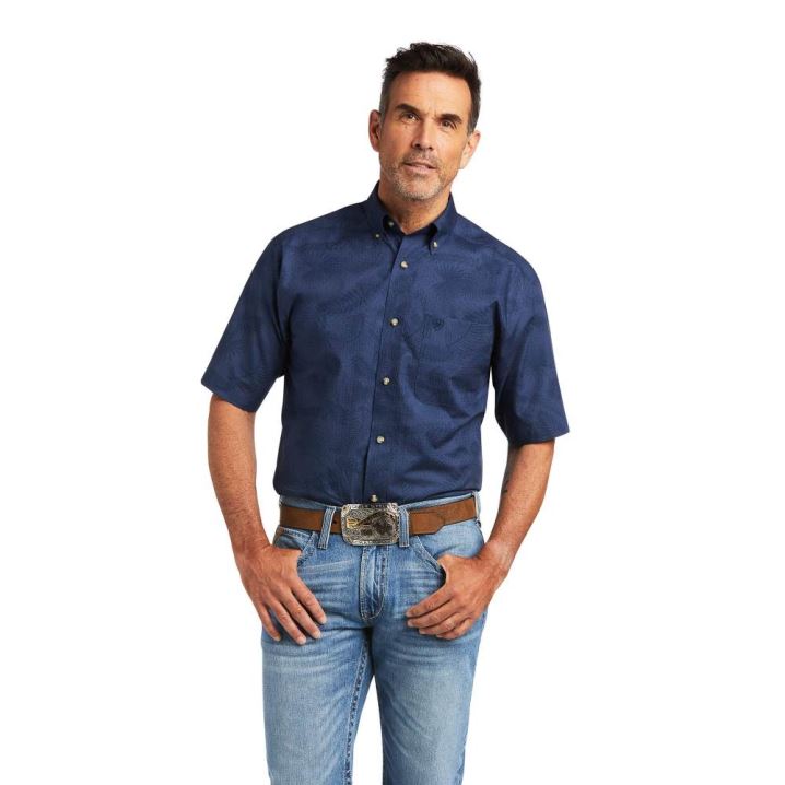 Ariat Tremaine Klassische Fit Shirt Skyfall | MolgTWNC