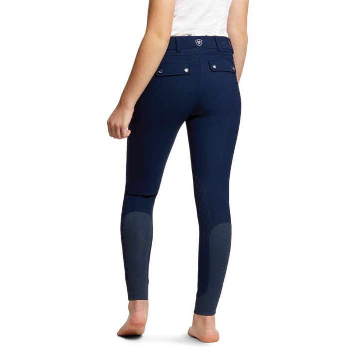 Ariat Tri Factor Grip Knee Patch Breech Navy | 1bv2Rh6B