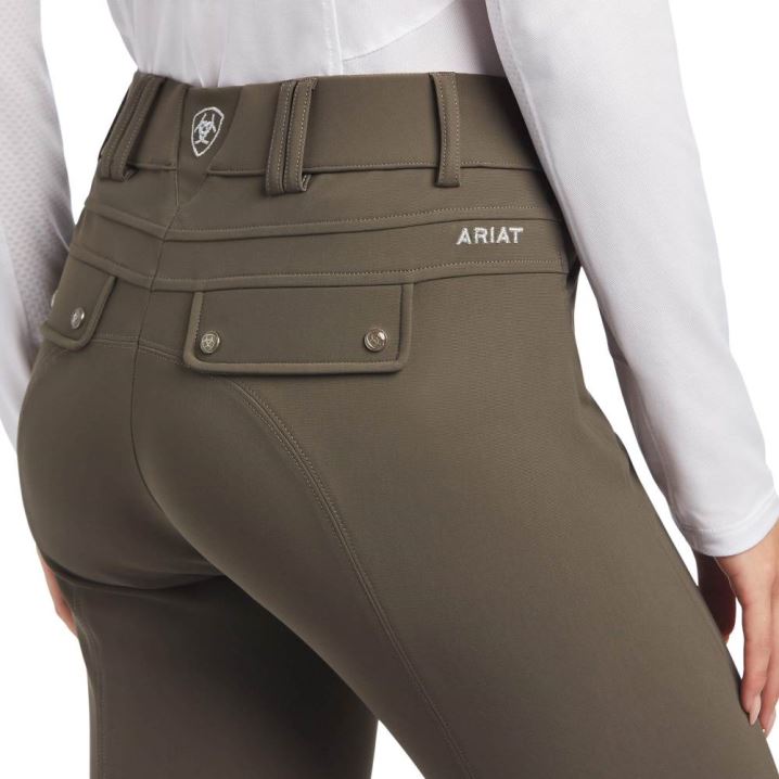 Ariat Tri Factor Grip Knee Patch Breech Banyan Bark | AsBARUkl