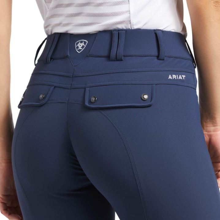 Ariat Tri Factor Grip Knee Patch Breech Blau | Xdh70fNs