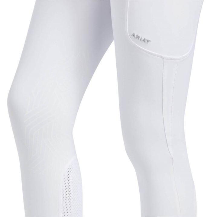 Ariat Triton Grip Knee Patch Breech Weiß | 94OftP23