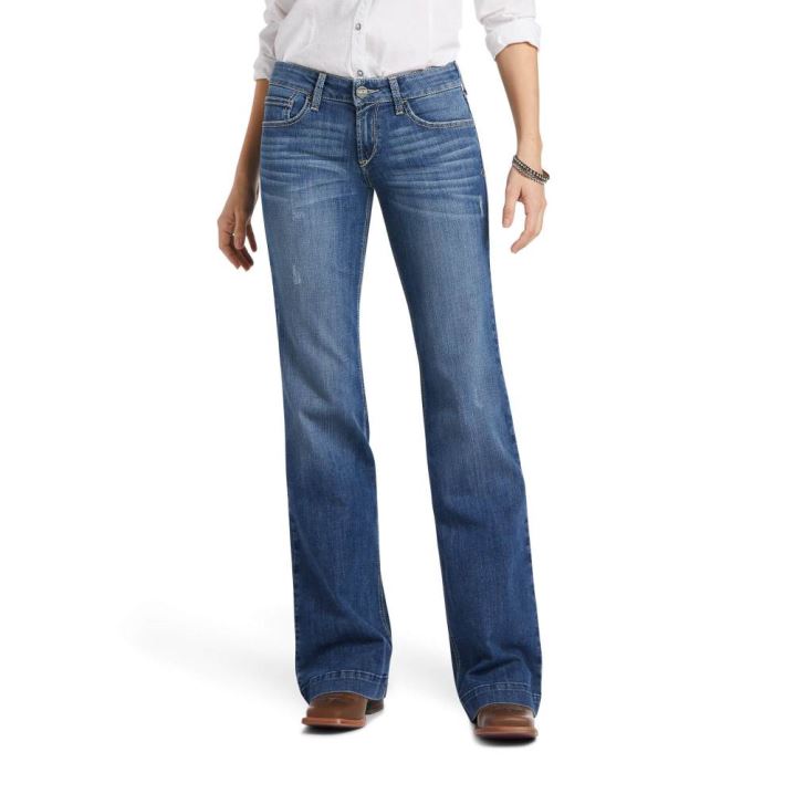 Ariat Trouser Mid Rise Jennifer Weite Leg Jean Eleanor | dAJ9ns10