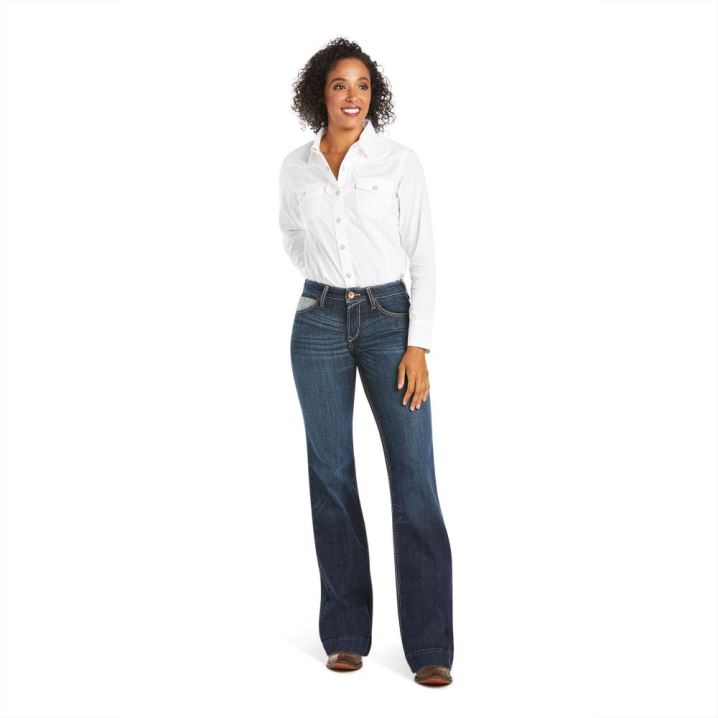 Ariat Trouser Perfect Rise Mia Weite Leg Jean Rascal | ghh8FU1P