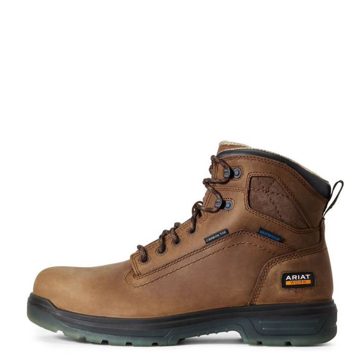 Ariat Turbo 6" H2O CSA Carbon Kappe Arbeits Boot Aged Bark | 6e3n8b9p