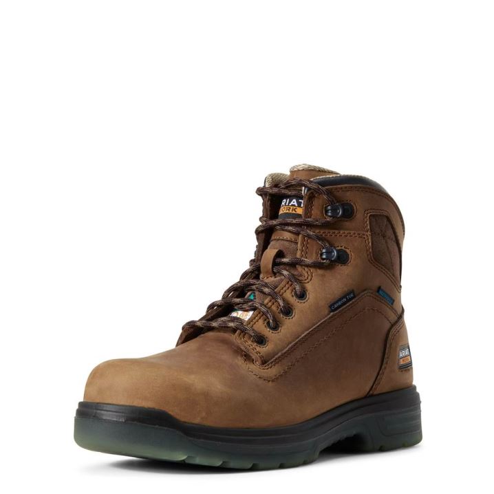 Ariat Turbo 6" H2O CSA Carbon Kappe Arbeits Boot Aged Bark | 6e3n8b9p