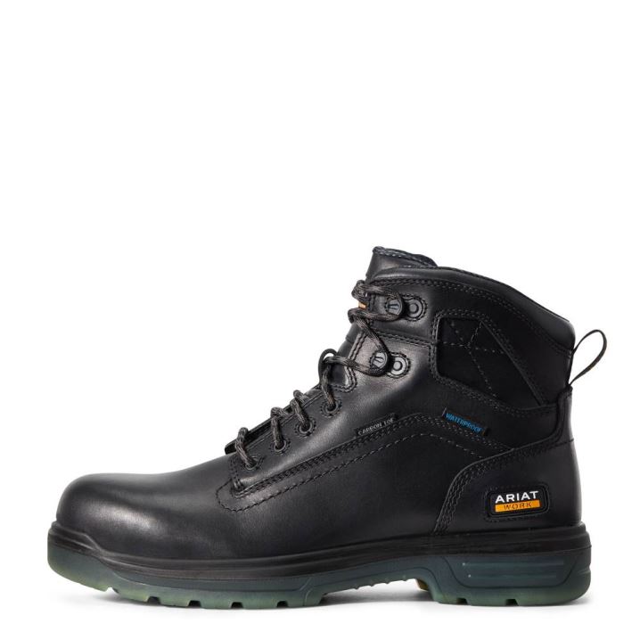 Ariat Turbo 6" H2O CSA Carbon Kappe Arbeits Boot Schwarz | WDzNab77